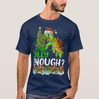 クリスマスツリーすてきは十分なウミガメの魚のChr Tシャツ