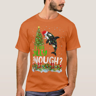 クリスマスツリーすてきは十分なオルカの魚のクリスマス Tシャツ
