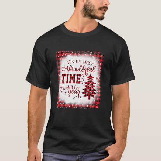 クリスマスツリーそれは最も素晴らしい時間だ Tシャツ (正面)