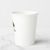 クリスマスツリーそれは私の悪いコリー縁どドッグChrではない 紙コップ (左)