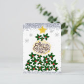 クリスマスツリーでメリークリスマス ポストカード (スタンド正面)