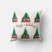 クリスマスツリーで産むドイツの羊飼い犬 クッション (裏面)