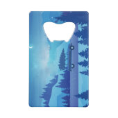 クリスマスツリーで道路を下る クレジットカード栓抜き (正面)