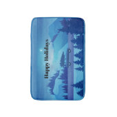 クリスマスツリーで道路を下る バスマット (正面縦)