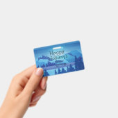 クリスマスツリーで道路を下る バッジ (手持ち)