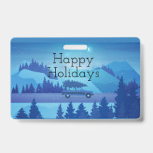 クリスマスツリーで道路を下る