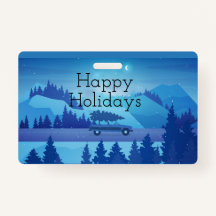 クリスマスツリーで道路を下る