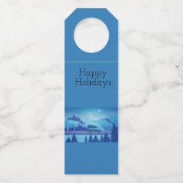 クリスマスツリーで道路を下る ボトルネックタグ