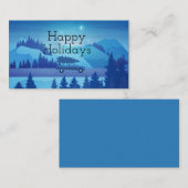 クリスマスツリーで道路を下る 名刺 (正面/裏面)