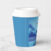 クリスマスツリーで道路を下る 紙コップ (右)