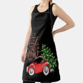 クリスマスツリーで雪車に エプロン (インサイチュ)