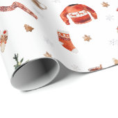 クリスマスツリーとおかしなセーター ラッピングペーパー (ロールコーナー)