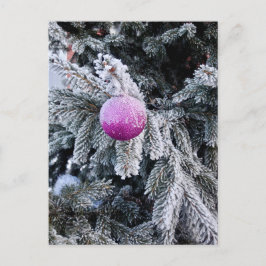 クリスマスツリーとおもちゃつきクリスマスポストカード ポストカード