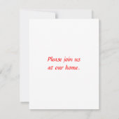 クリスマスツリーとのJoyeux Noël 招待状 (裏面)