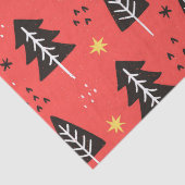 クリスマスツリーとイエロースターティッシュペーパー 薄葉紙 (詳細)