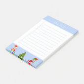 クリスマスツリーとエルフのやることメモ ポストイット (アングル)