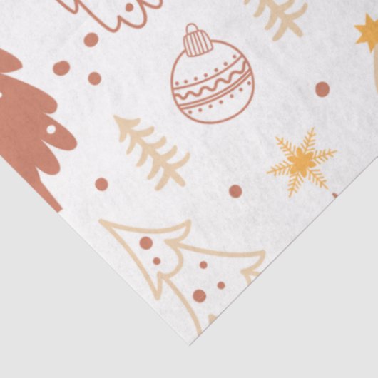 クリスマスツリーとオーナメントクリスマス 薄葉紙 (詳細)