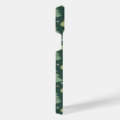 クリスマスツリーとオーナメントパターン iPhoneケース (右側面)