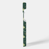 クリスマスツリーとオーナメントパターン iPhoneケース (左側面)