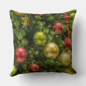 クリスマスツリーとオーナメント装飾用クッション クッション (裏面)