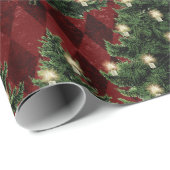 クリスマスツリーとオーナメント ラッピングペーパー (ロールコーナー)
