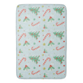 クリスマスツリーとキャンディーキャン バスマット (正面縦)