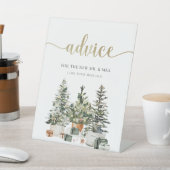 クリスマスツリーとギフトのアドバイスサイン 台座サイン (インサイチュ)