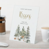 クリスマスツリーとギフトのキス数当てサイン 台座サイン (インサイチュ)