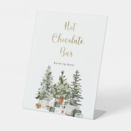 クリスマスツリーとギフトのタイムラインサイン 台座サイン
