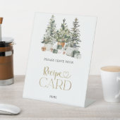 クリスマスツリーとギフトのレシピカードサイン 台座サイン (インサイチュ)
