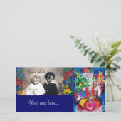 クリスマスツリーとギフト付きサンタ シーズンカード (スタンド正面)