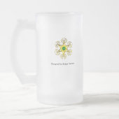 クリスマスツリーとギフト付きサンタ フロストグラスビールジョッキ (左)