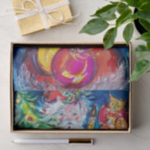 クリスマスツリーとギフト付きサンタ 薄葉紙 (ギフト)