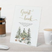 クリスマスツリーとギフト ゲストブックサイン 台座サイン (インサイチュ)