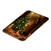 クリスマスツリーとギフト マグネット (左側)