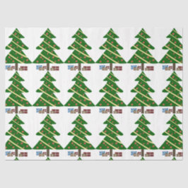 クリスマスツリーとギフト 薄葉紙