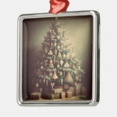 クリスマスツリーとギフトBohoクリスマス休日 メタルオーナメント (左)