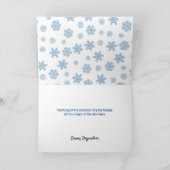 クリスマスツリーとサンタのペットシッター犬 カード (内部)