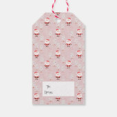 クリスマスツリーとサンタギフトラベル ギフトタグ (裏面)