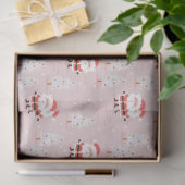 クリスマスツリーとサンタクロース 薄葉紙 (ギフト)