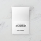 クリスマスツリーとサンタメリークリスマスグリーン カード (内部)