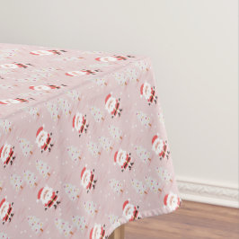 クリスマスツリーとサンタ テーブルクロス