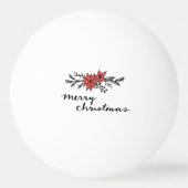 クリスマスツリーとジンジャーパン 卓球ボール (裏面)