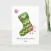 クリスマスツリーとストッキングウィムジー ノートカード (裏面)