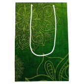 クリスマスツリーとストッキングウィムジー ミディアムペーパーバッグ (裏面)