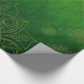 クリスマスツリーとストッキングウィムジー ラッピングペーパー (角)