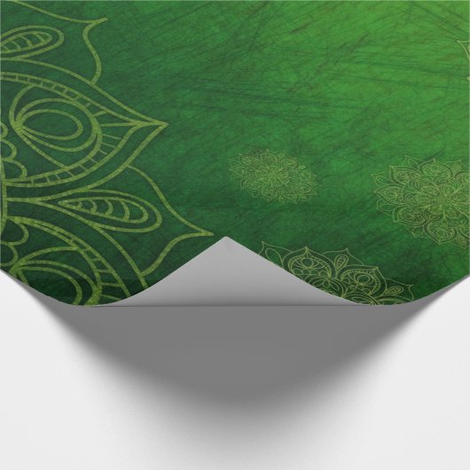 クリスマスツリーとストッキングウィムジー ラッピングペーパー (角)