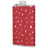 クリスマスツリーとスノーフレークのフラスコ フラスク (左)