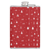 クリスマスツリーとスノーフレークのフラスコ フラスク (裏面)