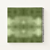 クリスマスツリーとスノーフレーク緑ID863 ノートブック (裏面)